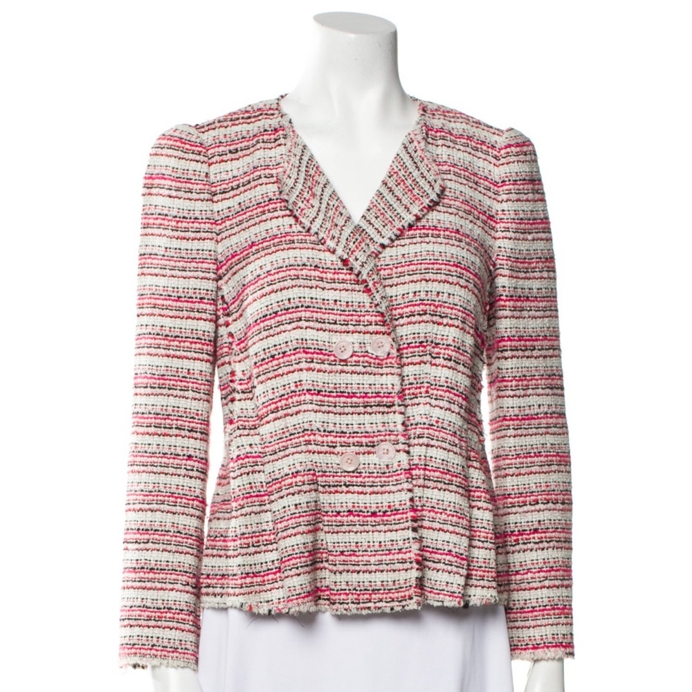 Rebecca Taylor blazer tweed stripes